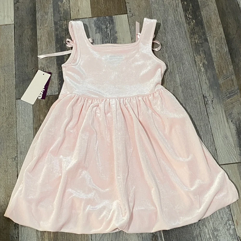 Shimmering Pink Kids Casual Dress